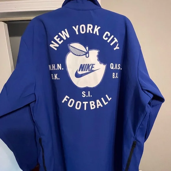 Nike Royal Blue Button-Up Jacket - Picture 3 of 4